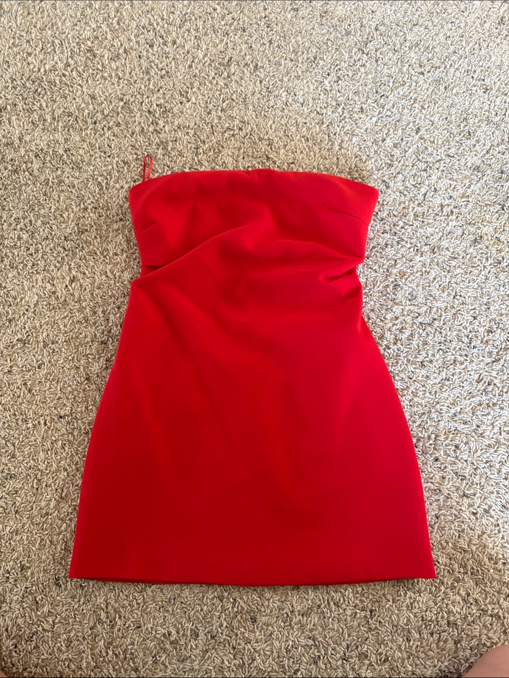 Strapless Red Cocktail Dress - Picture 1 of 1